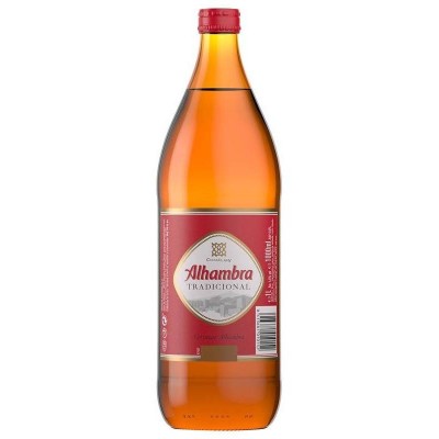 CERVEZA ALHAMBRA PREMIUM 1 LITRO x6 botellas