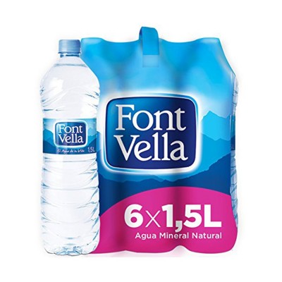 AGUA FONT VELLA 1.500 LITROS PACK 6