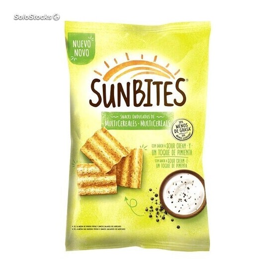 SUNBITES SOUR CREAM TOQUE PIMIENTA 28g 36u