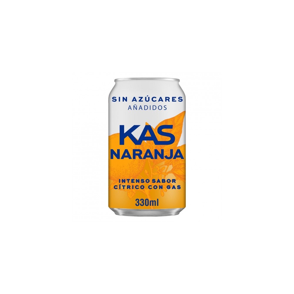 KAS NARANJA ZERO LATA 330ml 24 u/caja