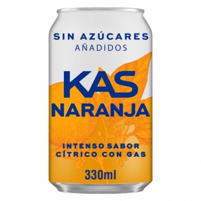 KAS NARANJA ZERO LATA 330ml 24 u/caja