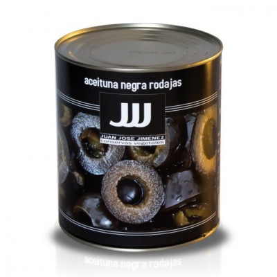 ACEITUNAS NEGRAS JJJ FILETE 3 KG,