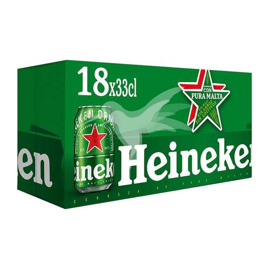 CERVEZA HEINEKEN BOTE 330 CL PACK 12 BOTES