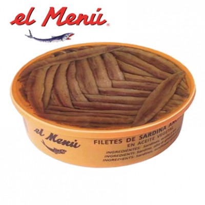 SARDINAS ANCHOADA FILETE MENU 850 GR,