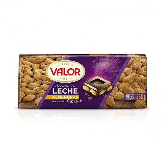 VALOR LECHE ALMENDRAS 250 GRS PASTILLA