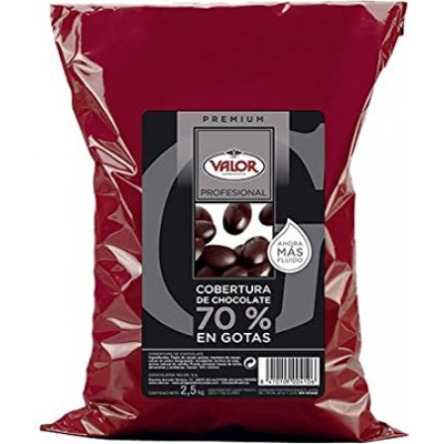 CHOCOLATE COBERTURA 70% LAGRIMA 2.5 KG