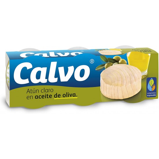 ATUN CALVO AC OLIVA PACK 3+1 LATAS