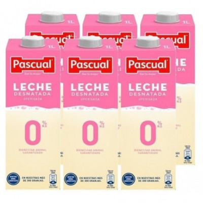 LECHE PASCUAL DESNATADA BRIK 1 L,