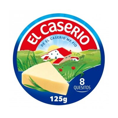 QUESO CASERIO 8 PORCIONES 125 GR