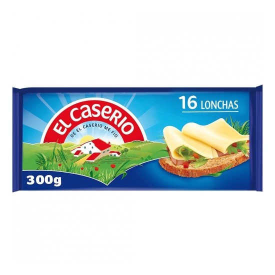 QUESO LONCHAS CASERIO 16 UND 300g