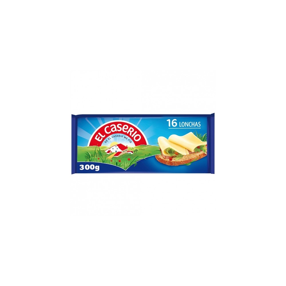 QUESO LONCHAS CASERIO 16 UND 300g QUESO LONCHAS CASERIO 16 UND 300g