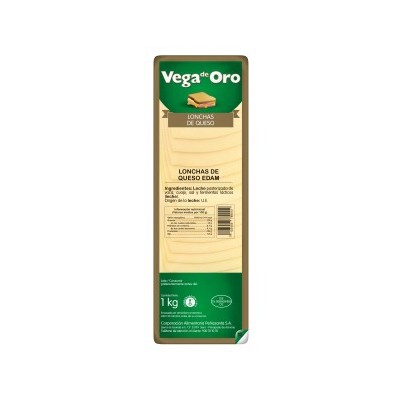 QUESO LONCHAS EDAM VEGA ORO AST 1KG