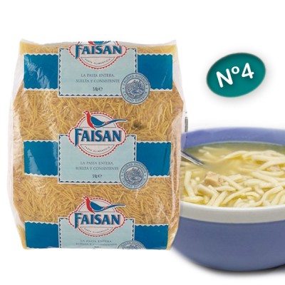 FIDEOS FAISAN GORDOS 5 KG BOLSA