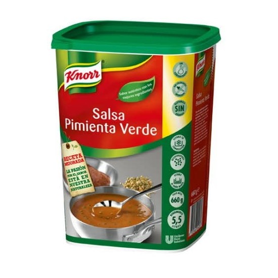 SALSA PIMIENTA VERDE KNORR 700 GR,