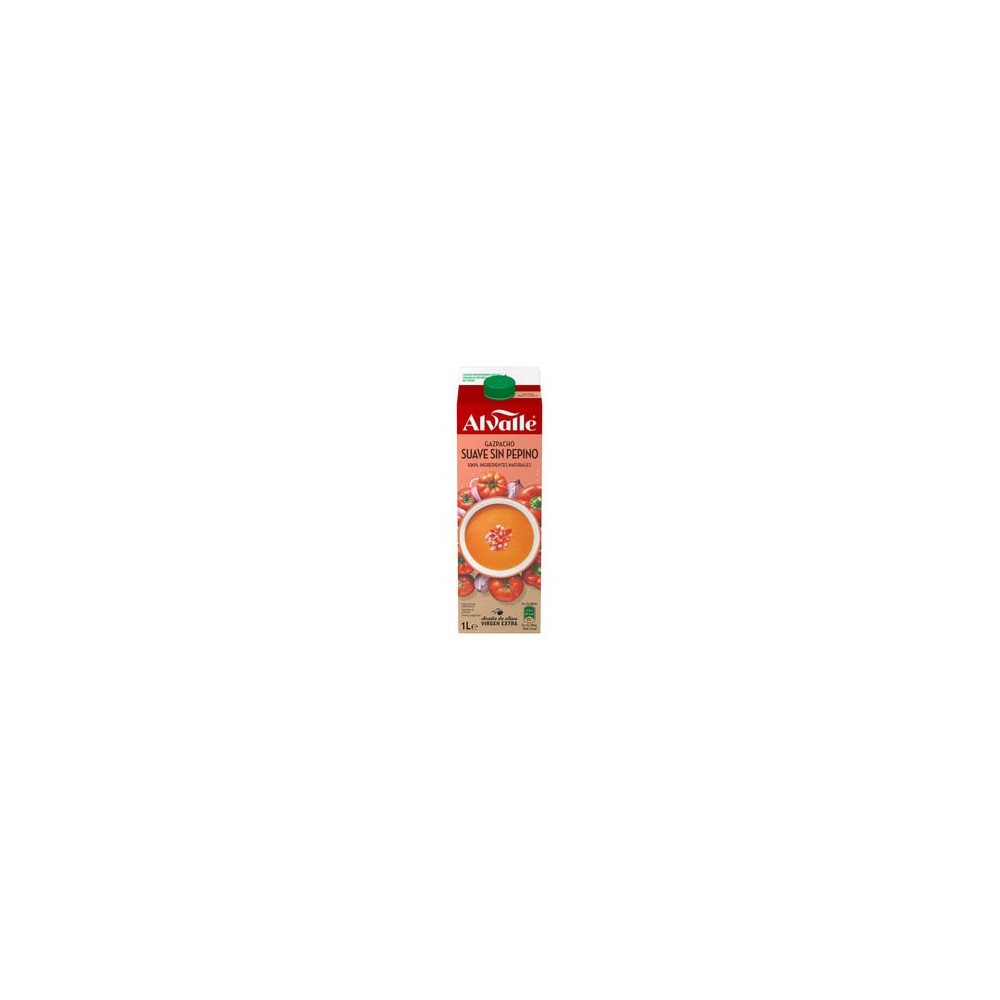 Alvalle GAZPACHO SUAVE 1 LT. 1000g 6Uni