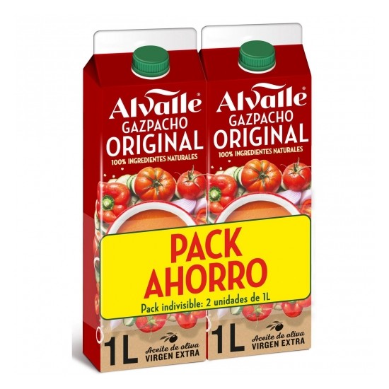 Alvalle GAZPACHO ORIGINAL BIPACK 1 + 1 LT. 1000g 12Uni