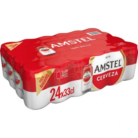 Cerveza AMSTEL 33CL PACK-24 LATA