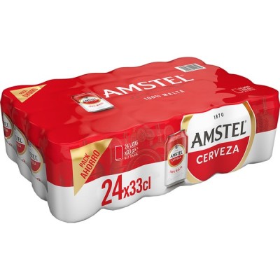 Cerveza AMSTEL 33CL PACK-24 LATA