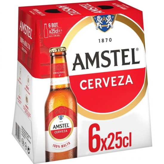 Cerveza AMSTEL 25CL PACK-6