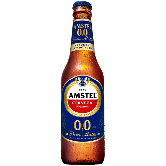 Cerveza AMSTEL S/ALCOHOL 33CL PACK-8