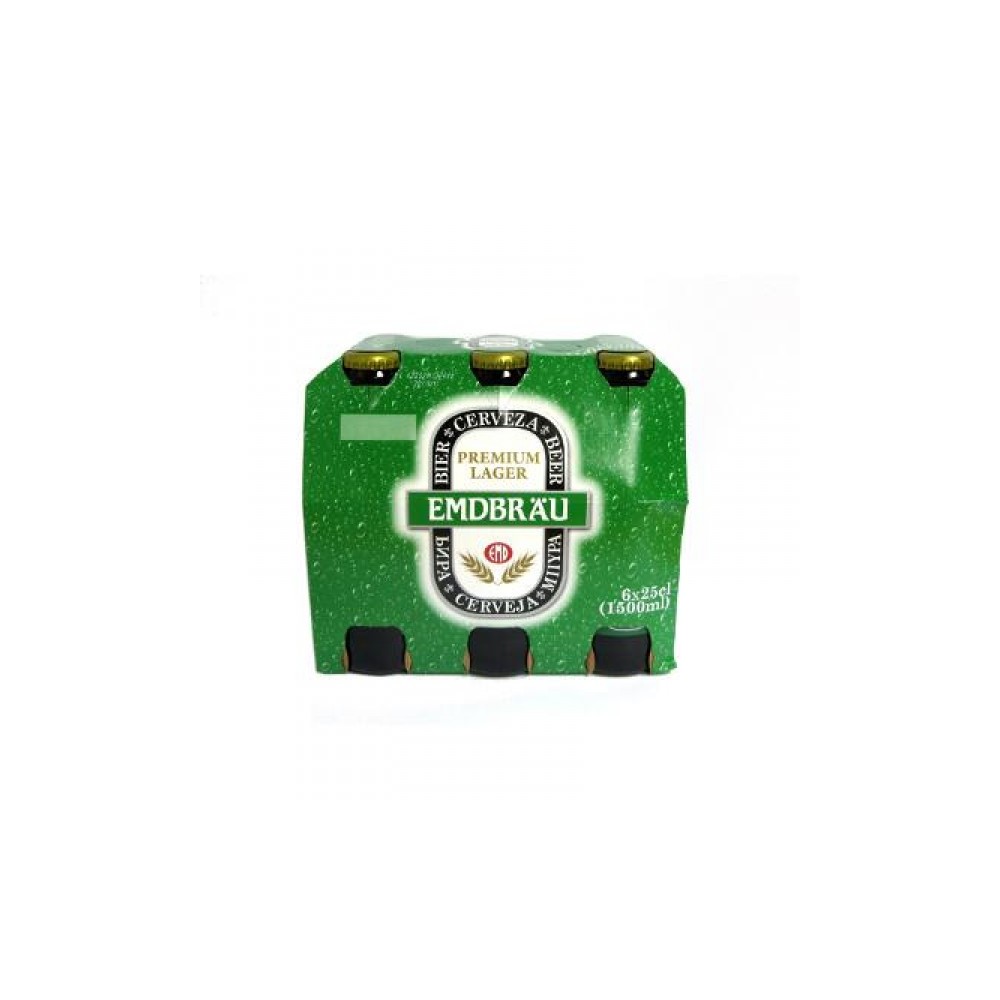 Cerveza EMDBRAU 25CL PACK-6