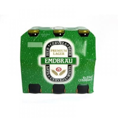 Cerveza EMDBRAU 25CL PACK-6