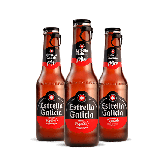 Cerveza ESTRELLA GALICIA 1/3 NO RETORNABLE PACK-6