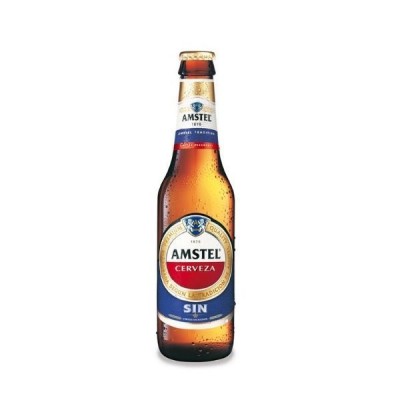 Cerveza RETORNABLE AMSTEL SIN ALCOHOL 1/3 CAJA 24U