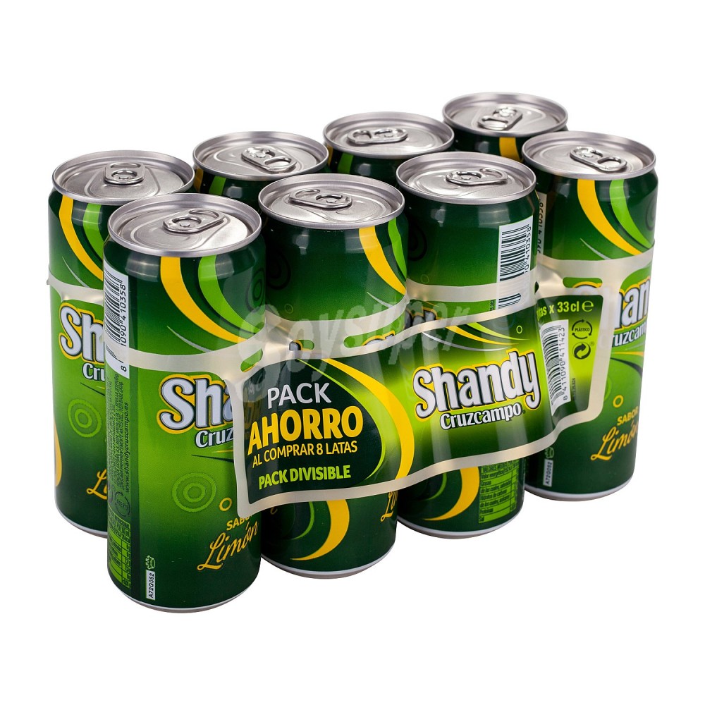 Cerveza SHANDY CRUZCAMPO LATA 33CL PACK-8