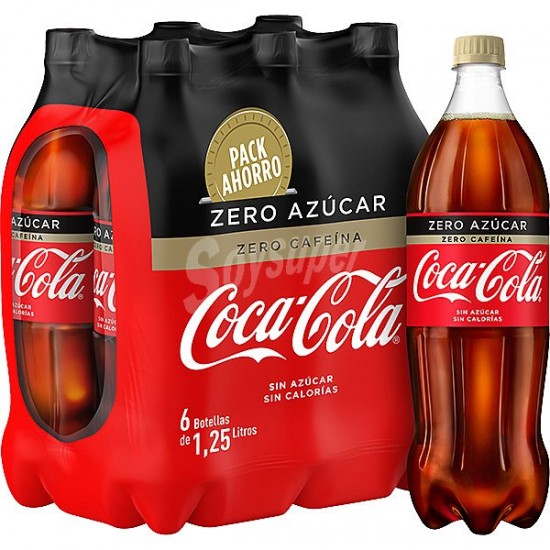 COCA COLA ZERO 1,25L PACK-6