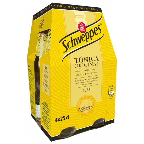 TONICA SCHWEPPES 25CL PACK-4